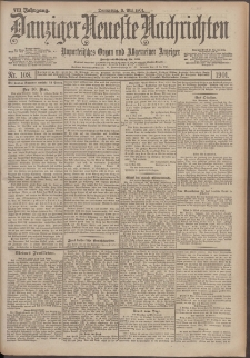 Danziger Neueste Nachrichten : unparteiisches Organ und allgemeiner Anzeiger 108/1901