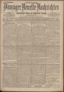 Danziger Neueste Nachrichten : unparteiisches Organ und allgemeiner Anzeiger 110/1901