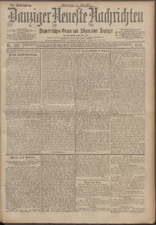Danziger Neueste Nachrichten : unparteiisches Organ und allgemeiner Anzeiger 115/1901