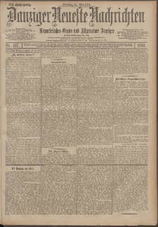 Danziger Neueste Nachrichten : unparteiisches Organ und allgemeiner Anzeiger 117/1901