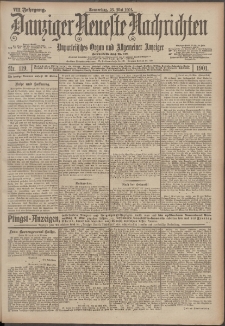 Danziger Neueste Nachrichten : unparteiisches Organ und allgemeiner Anzeiger 119/1901