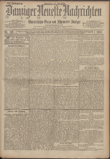 Danziger Neueste Nachrichten : unparteiisches Organ und allgemeiner Anzeiger 121/1901