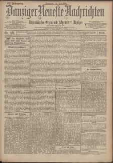 Danziger Neueste Nachrichten : unparteiisches Organ und allgemeiner Anzeiger 121/1901