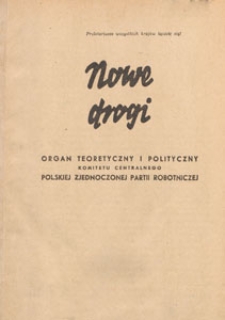 Nowe Drogi : organ teoretyczny i polityczny Komitetu Centralnego Polskiej Zjednoczonej Partii Robotniczej, 1952.11 nr 11