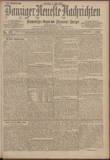 Danziger Neueste Nachrichten : unparteiisches Organ und allgemeiner Anzeiger 128/1901