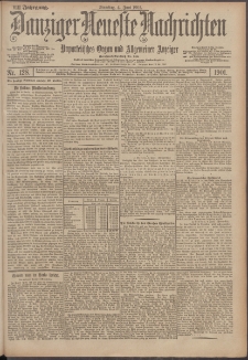 Danziger Neueste Nachrichten : unparteiisches Organ und allgemeiner Anzeiger 128/1901