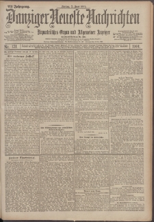Danziger Neueste Nachrichten : unparteiisches Organ und allgemeiner Anzeiger 131/1901