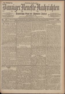 Danziger Neueste Nachrichten : unparteiisches Organ und allgemeiner Anzeiger 136/1901