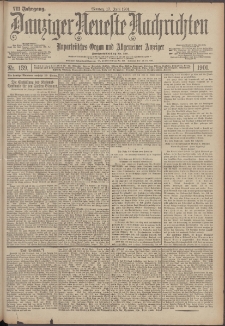 Danziger Neueste Nachrichten : unparteiisches Organ und allgemeiner Anzeiger 139/1901