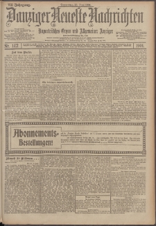 Danziger Neueste Nachrichten : unparteiisches Organ und allgemeiner Anzeiger 142/1901
