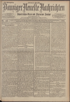 Danziger Neueste Nachrichten : unparteiisches Organ und allgemeiner Anzeiger 143/1901