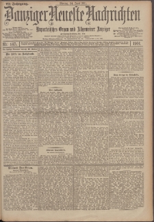 Danziger Neueste Nachrichten : unparteiisches Organ und allgemeiner Anzeiger