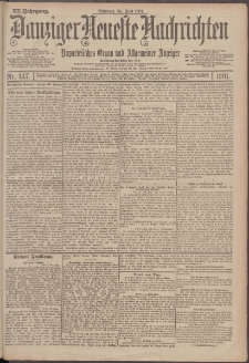 Danziger Neueste Nachrichten : unparteiisches Organ und allgemeiner Anzeiger 147/1901