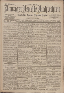 Danziger Neueste Nachrichten : unparteiisches Organ und allgemeiner Anzeiger 155/1901