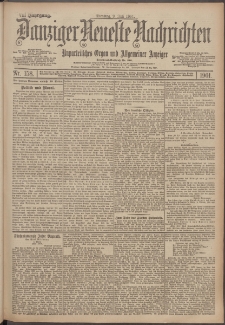 Danziger Neueste Nachrichten : unparteiisches Organ und allgemeiner Anzeiger 158/1901