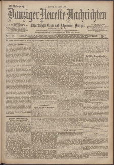 Danziger Neueste Nachrichten : unparteiisches Organ und allgemeiner Anzeiger 161/1901