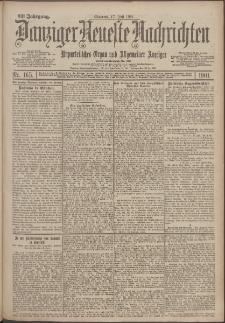 Danziger Neueste Nachrichten : unparteiisches Organ und allgemeiner Anzeiger 165/1901
