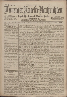 Danziger Neueste Nachrichten : unparteiisches Organ und allgemeiner Anzeiger 165/1901
