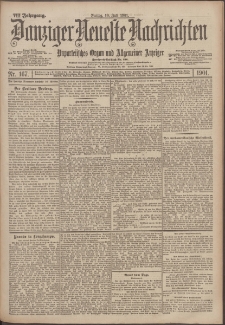 Danziger Neueste Nachrichten : unparteiisches Organ und allgemeiner Anzeiger 167/1901
