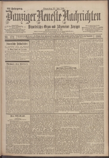 Danziger Neueste Nachrichten : unparteiisches Organ und allgemeiner Anzeiger 172/1901