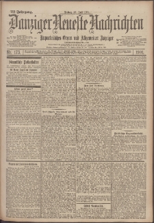 Danziger Neueste Nachrichten : unparteiisches Organ und allgemeiner Anzeiger 173/1901