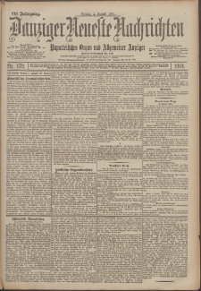 Danziger Neueste Nachrichten : unparteiisches Organ und allgemeiner Anzeiger 179/1901