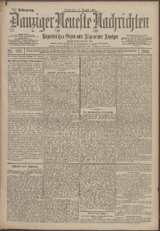 Danziger Neueste Nachrichten : unparteiisches Organ und allgemeiner Anzeiger 180/1901