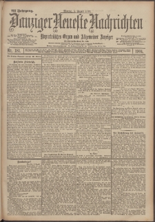 Danziger Neueste Nachrichten : unparteiisches Organ und allgemeiner Anzeiger 181/1901