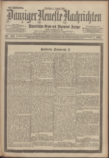 Danziger Neueste Nachrichten : unparteiisches Organ und allgemeiner Anzeiger 182/1901
