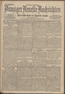 Danziger Neueste Nachrichten : unparteiisches Organ und allgemeiner Anzeiger 183/1901