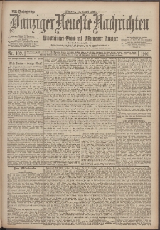 Danziger Neueste Nachrichten : unparteiisches Organ und allgemeiner Anzeiger 189/1901