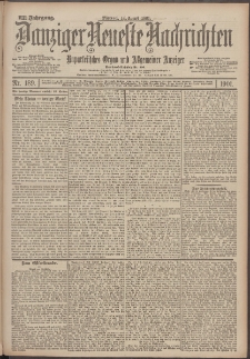 Danziger Neueste Nachrichten : unparteiisches Organ und allgemeiner Anzeiger 189/1901