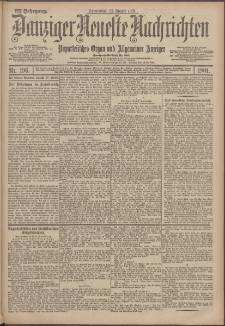 Danziger Neueste Nachrichten : unparteiisches Organ und allgemeiner Anzeiger 196/1901