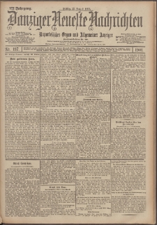 Danziger Neueste Nachrichten : unparteiisches Organ und allgemeiner Anzeiger 198/1901