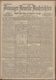 Danziger Neueste Nachrichten : unparteiisches Organ und allgemeiner Anzeiger 199/1901