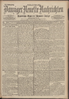 Danziger Neueste Nachrichten : unparteiisches Organ und allgemeiner Anzeiger 200/1901