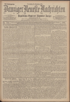 Danziger Neueste Nachrichten : unparteiisches Organ und allgemeiner Anzeiger 222/1901