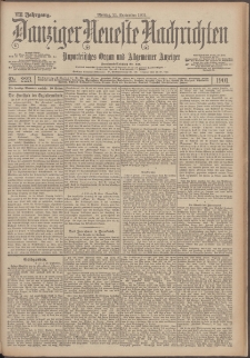 Danziger Neueste Nachrichten : unparteiisches Organ und allgemeiner Anzeiger 223/1901