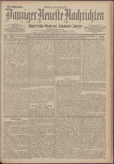 Danziger Neueste Nachrichten : unparteiisches Organ und allgemeiner Anzeiger 223/1901