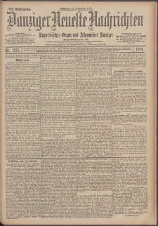 Danziger Neueste Nachrichten : unparteiisches Organ und allgemeiner Anzeiger 225/1901