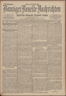 Danziger Neueste Nachrichten : unparteiisches Organ und allgemeiner Anzeiger 227/1901