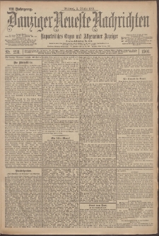 Danziger Neueste Nachrichten : unparteiisches Organ und allgemeiner Anzeiger 231/1901