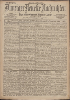 Danziger Neueste Nachrichten : unparteiisches Organ und allgemeiner Anzeiger 234/1901