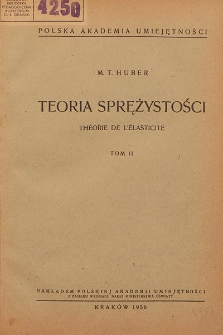Teoria sprężystości. T. 2