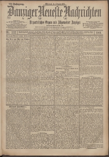 Danziger Neueste Nachrichten : unparteiisches Organ und allgemeiner Anzeiger 237/1901