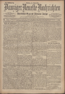 Danziger Neueste Nachrichten : unparteiisches Organ und allgemeiner Anzeiger 242/1901