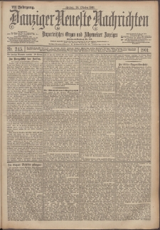 Danziger Neueste Nachrichten : unparteiisches Organ und allgemeiner Anzeiger 245/1901