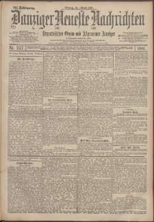 Danziger Neueste Nachrichten : unparteiisches Organ und allgemeiner Anzeiger 247/1901