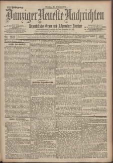 Danziger Neueste Nachrichten : unparteiisches Organ und allgemeiner Anzeiger 253/1901
