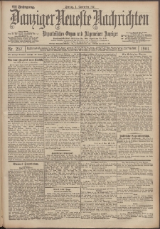 Danziger Neueste Nachrichten : unparteiisches Organ und allgemeiner Anzeiger 257/1901